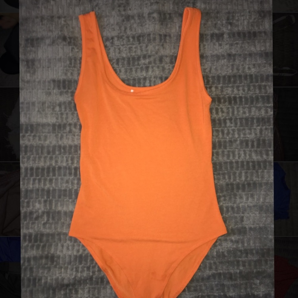 Orange bodysuit